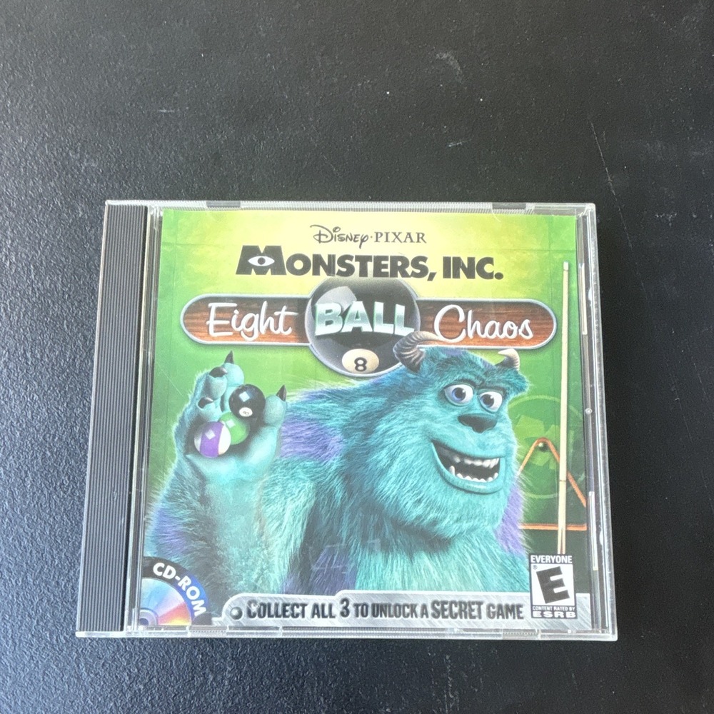Disney Pixar Monsters, Inc. Eight Ball Chaos CD-ROM Game (Jewel Case)